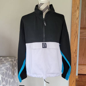 DKNY Sport 1/4 Zip Pullover Colorblocked Sweatshirt XXL